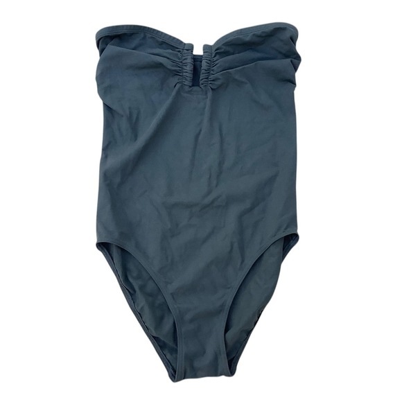 Eres Other - ERES Cassiopee Duni Bandeau One Piece Swimsuit Sauge Green 42 NWT